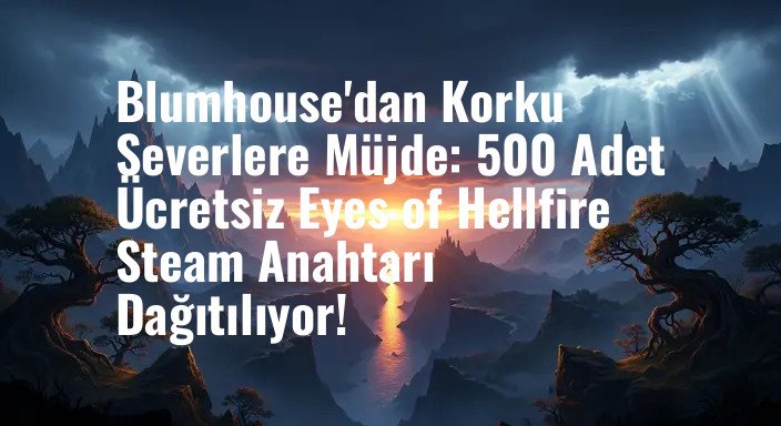 Blumhouse'dan Korku Severlere Müjde: 500 Adet Ücretsiz Eyes of Hellfire Steam Anahtarı Dağıtılıyor!