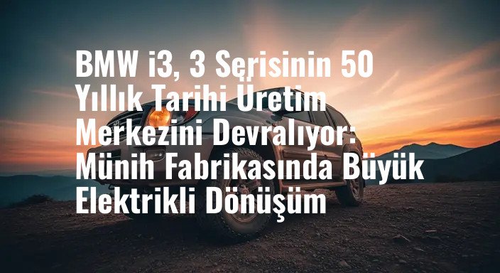 BMW i3, 3 Serisinin 50 Yıllık Tarihi Üretim Merkezini Devralıyor: Münih Fabrikasında Büyük Elektrikli Dönüşüm