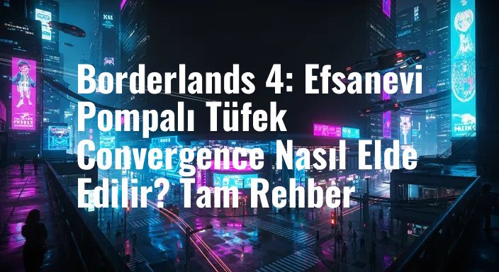 Borderlands 4: Efsanevi Pompalı Tüfek Convergence Nasıl Elde Edilir? Tam Rehber