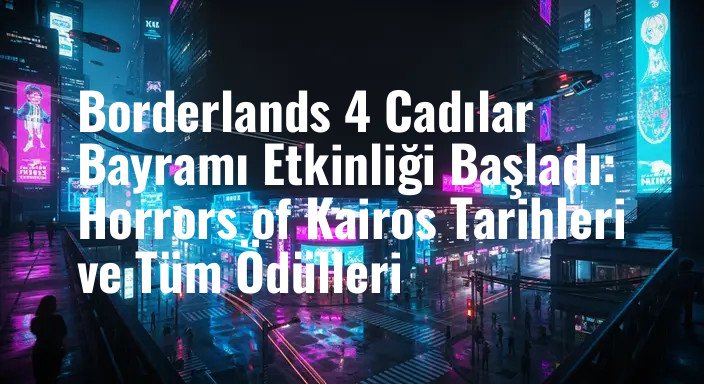 Borderlands 4 Cadılar Bayramı Etkinliği Başladı: Horrors of Kairos Tarihleri ve Tüm Ödülleri