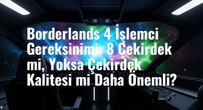 Borderlands 4 İşlemci Gereksinimi: 8 Çekirdek mi, Yoksa Çekirdek Kalitesi mi Daha Önemli?