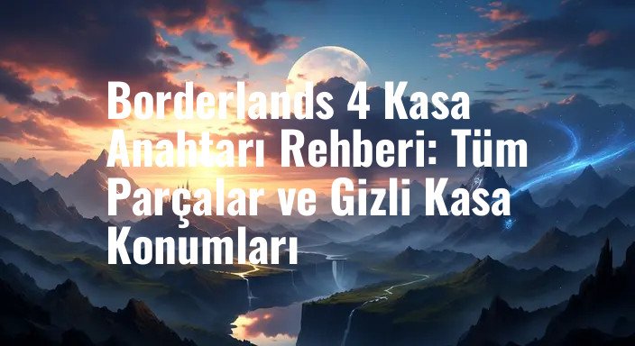 Borderlands 4 Kasa Anahtarı Rehberi: Tüm Parçalar ve Gizli Kasa Konumları