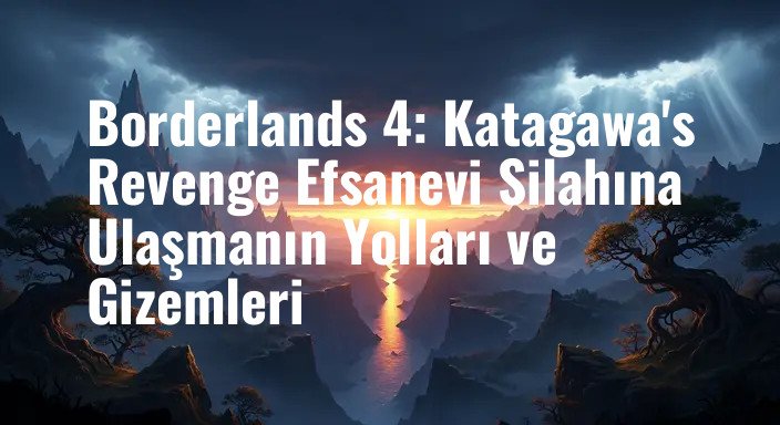 Borderlands 4: Katagawa's Revenge Efsanevi Silahına Ulaşmanın Yolları ve Gizemleri