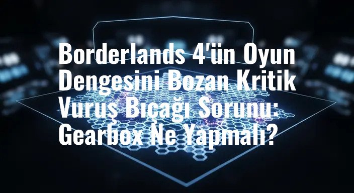 Borderlands 4'ün Oyun Dengesini Bozan Kritik Vuruş Bıçağı Sorunu: Gearbox Ne Yapmalı?