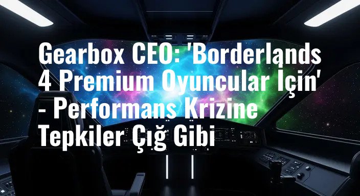 Gearbox CEO: 'Borderlands 4 Premium Oyuncular İçin' - Performans Krizine Tepkiler Çığ Gibi