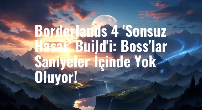 Borderlands 4 'Sonsuz Hasar' Build'i: Boss'lar Saniyeler İçinde Yok Oluyor!