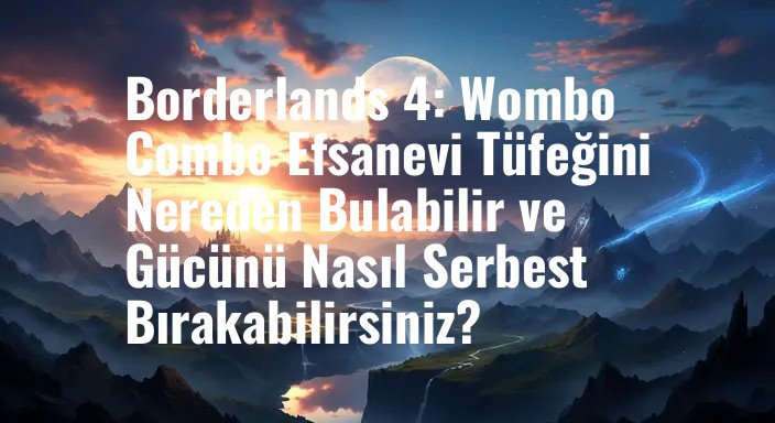 Borderlands 4: Wombo Combo Efsanevi Tüfeğini Nereden Bulabilir ve Gücünü Nasıl Serbest Bırakabilirsiniz?