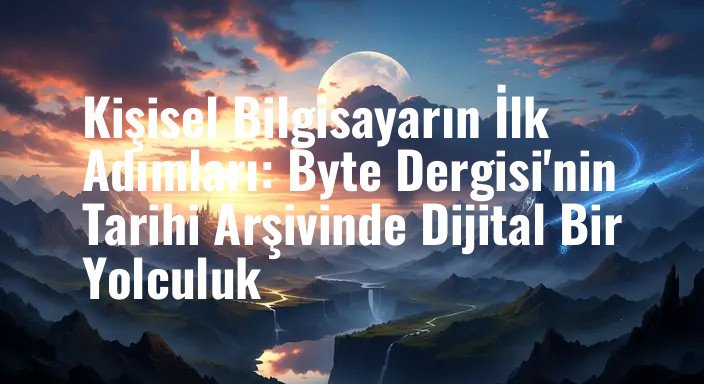 Kişisel Bilgisayarın İlk Adımları: Byte Dergisi'nin Tarihi Arşivinde Dijital Bir Yolculuk