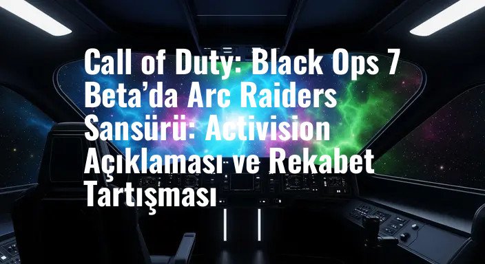 Call of Duty: Black Ops 7 Beta’da Arc Raiders Sansürü: Activision Açıklaması ve Rekabet Tartışması