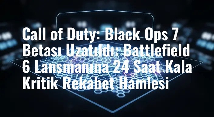 Call of Duty: Black Ops 7 Betası Uzatıldı: Battlefield 6 Lansmanına 24 Saat Kala Kritik Rekabet Hamlesi