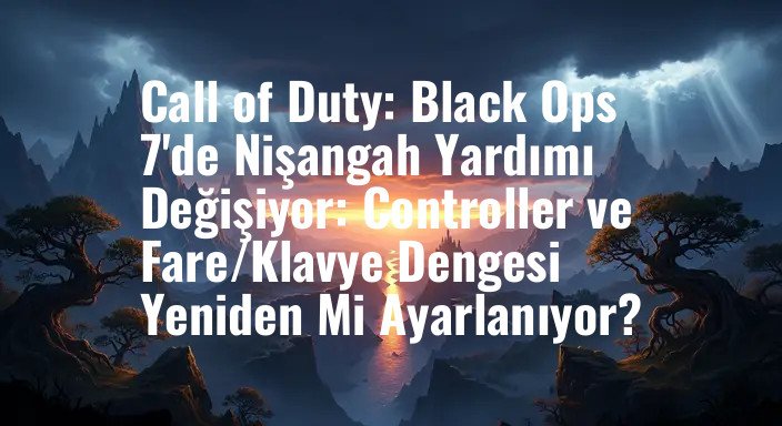 Call of Duty: Black Ops 7'de Nişangah Yardımı Değişiyor: Controller ve Fare/Klavye Dengesi Yeniden Mi Ayarlanıyor?