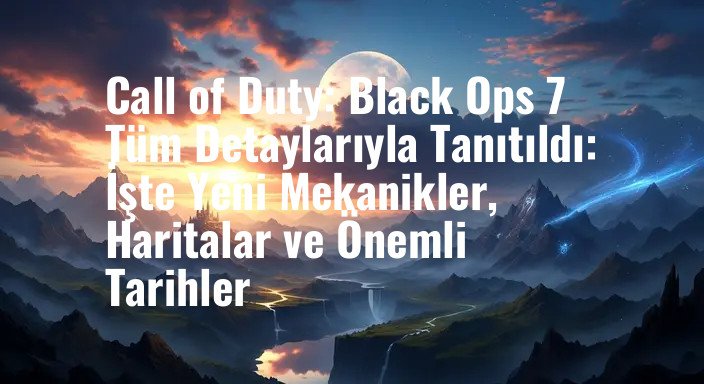 Call of Duty: Black Ops 7 Tüm Detaylarıyla Tanıtıldı: İşte Yeni Mekanikler, Haritalar ve Önemli Tarihler