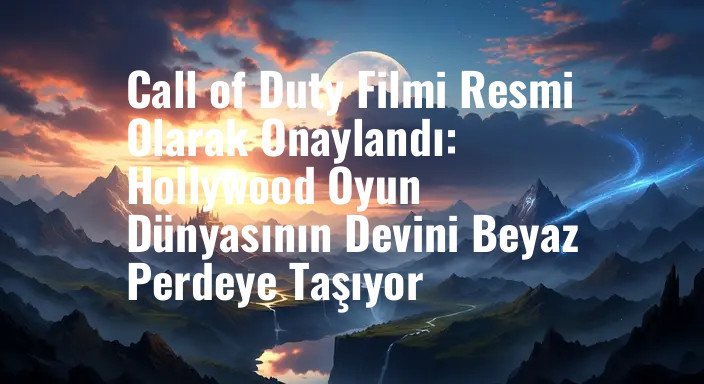 Call of Duty Filmi Resmi Olarak Onaylandı: Hollywood Oyun Dünyasının Devini Beyaz Perdeye Taşıyor