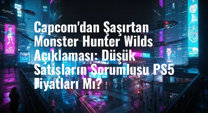Capcom'dan Şaşırtan Monster Hunter Wilds Açıklaması: Düşük Satışların Sorumlusu PS5 Fiyatları Mı?