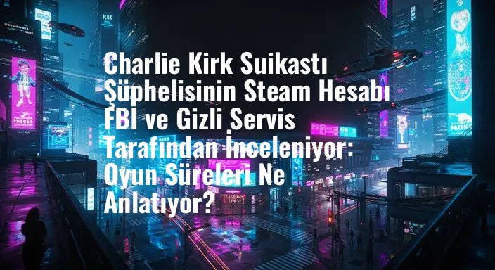 Charlie Kirk Suikastı Şüphelisinin Steam Hesabı FBI ve Gizli Servis Tarafından İnceleniyor: Oyun Süreleri Ne Anlatıyor?