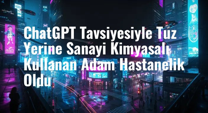 ChatGPT Tavsiyesiyle Tuz Yerine Sanayi Kimyasalı Kullanan Adam Hastanelik Oldu