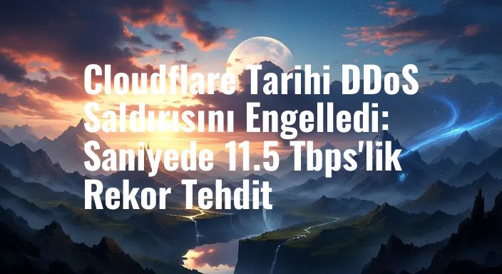 Cloudflare Tarihi DDoS Saldırısını Engelledi: Saniyede 11.5 Tbps'lik Rekor Tehdit