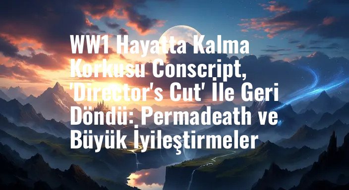 WW1 Hayatta Kalma Korkusu Conscript, 'Director's Cut' İle Geri Döndü: Permadeath ve Büyük İyileştirmeler