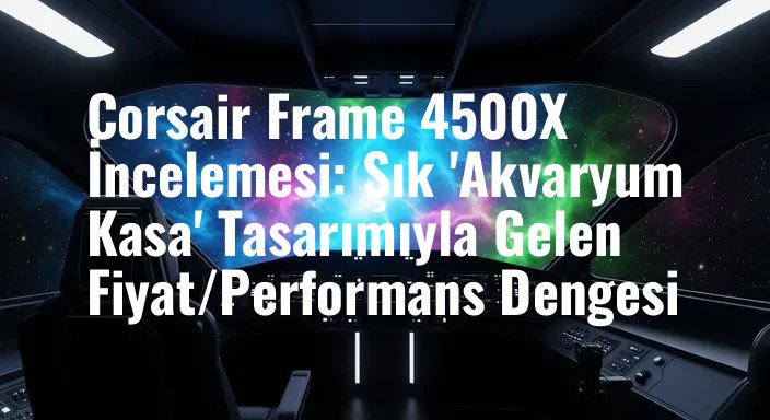Corsair Frame 4500X İncelemesi: Şık 'Akvaryum Kasa' Tasarımıyla Gelen Fiyat/Performans Dengesi