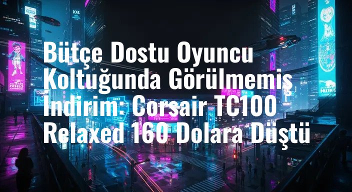 Bütçe Dostu Oyuncu Koltuğunda Görülmemiş İndirim: Corsair TC100 Relaxed 160 Dolara Düştü