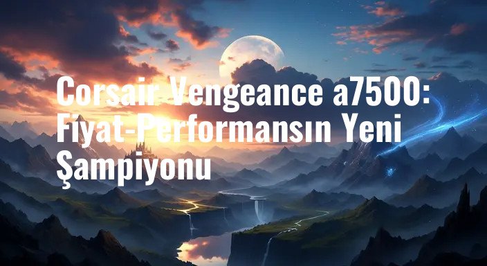 Corsair Vengeance a7500: Fiyat-Performansın Yeni Şampiyonu