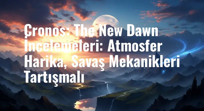 Cronos: The New Dawn İncelemeleri: Atmosfer Harika, Savaş Mekanikleri Tartışmalı
