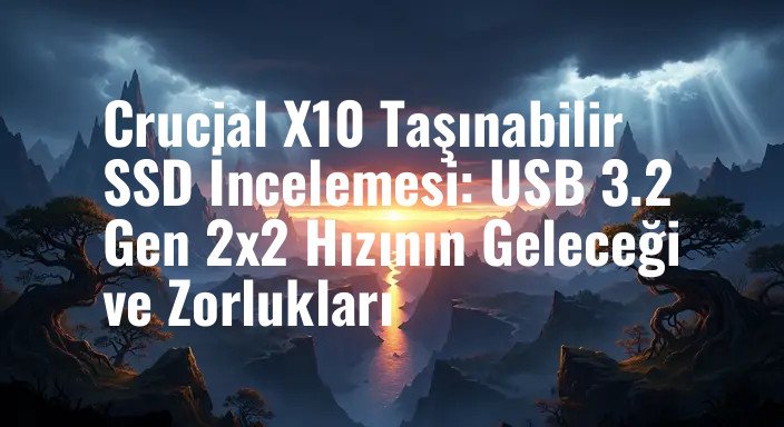 Crucial X10 Taşınabilir SSD İncelemesi: USB 3.2 Gen 2x2 Hızının Geleceği ve Zorlukları