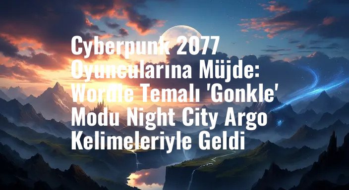 Cyberpunk 2077 Oyuncularına Müjde: Wordle Temalı 'Gonkle' Modu Night City Argo Kelimeleriyle Geldi