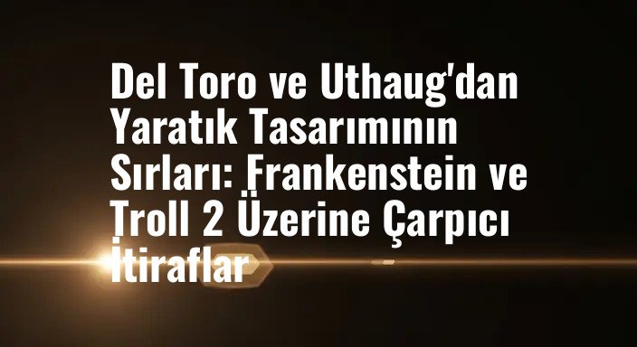 Del Toro ve Uthaug'dan Yaratık Tasarımının Sırları: Frankenstein ve Troll 2 Üzerine Çarpıcı İtiraflar