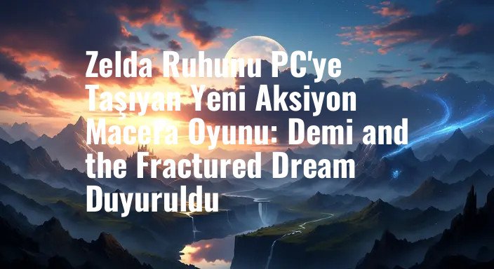 Zelda Ruhunu PC'ye Taşıyan Yeni Aksiyon Macera Oyunu: Demi and the Fractured Dream Duyuruldu