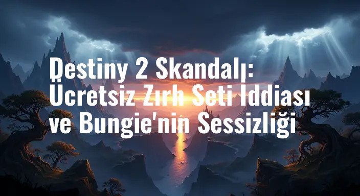 Destiny 2 Skandalı: Ücretsiz Zırh Seti İddiası ve Bungie'nin Sessizliği