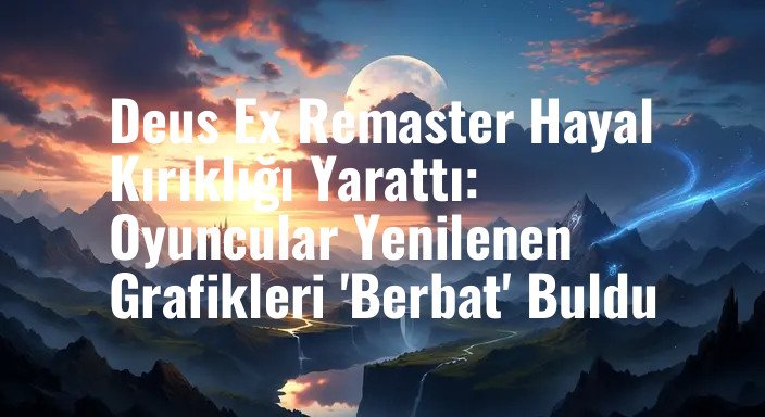 Deus Ex Remaster Hayal Kırıklığı Yarattı: Oyuncular Yenilenen Grafikleri 'Berbat' Buldu