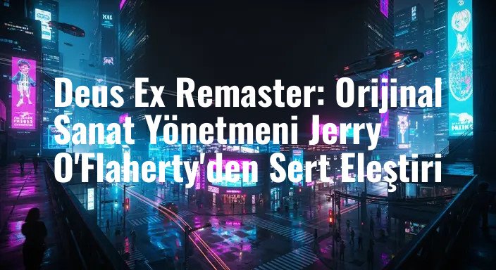 Deus Ex Remaster: Orijinal Sanat Yönetmeni Jerry O'Flaherty'den Sert Eleştiri