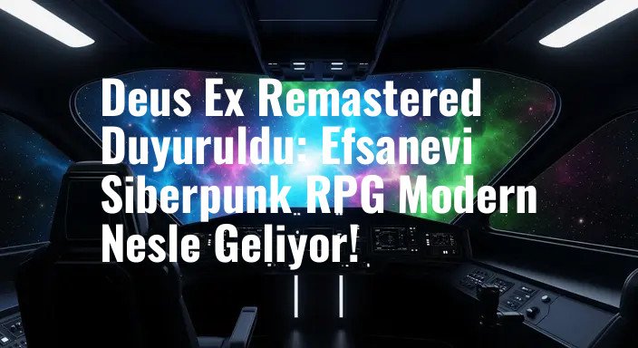 Deus Ex Remastered Duyuruldu: Efsanevi Siberpunk RPG Modern Nesle Geliyor!