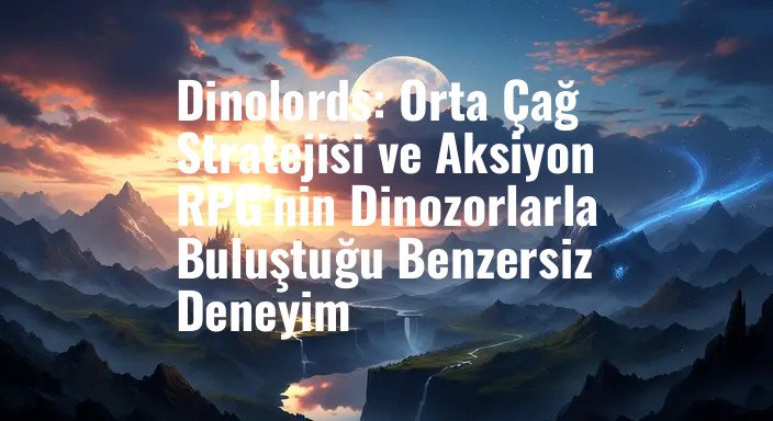 Dinolords: Orta Çağ Stratejisi ve Aksiyon RPG'nin Dinozorlarla Buluştuğu Benzersiz Deneyim