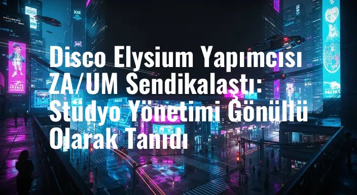 Disco Elysium Yapımcısı ZA/UM Sendikalaştı: Stüdyo Yönetimi Gönüllü Olarak Tanıdı