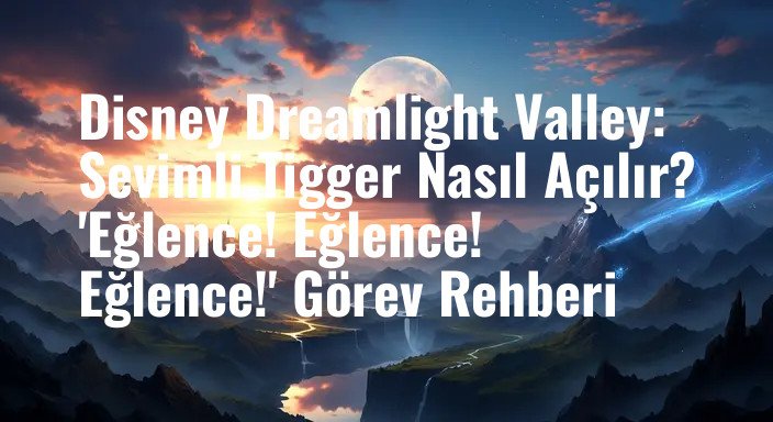 Disney Dreamlight Valley: Sevimli Tigger Nasıl Açılır? 'Eğlence! Eğlence! Eğlence!' Görev Rehberi