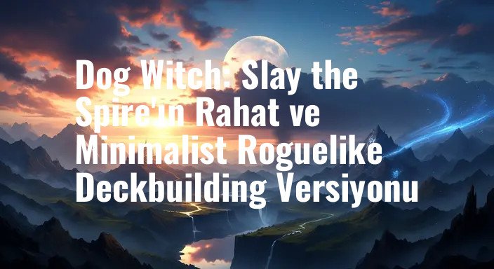 Dog Witch: Slay the Spire'ın Rahat ve Minimalist Roguelike Deckbuilding Versiyonu