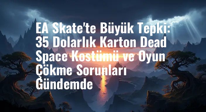 EA Skate'te Büyük Tepki: 35 Dolarlık Karton Dead Space Kostümü ve Oyun Çökme Sorunları Gündemde