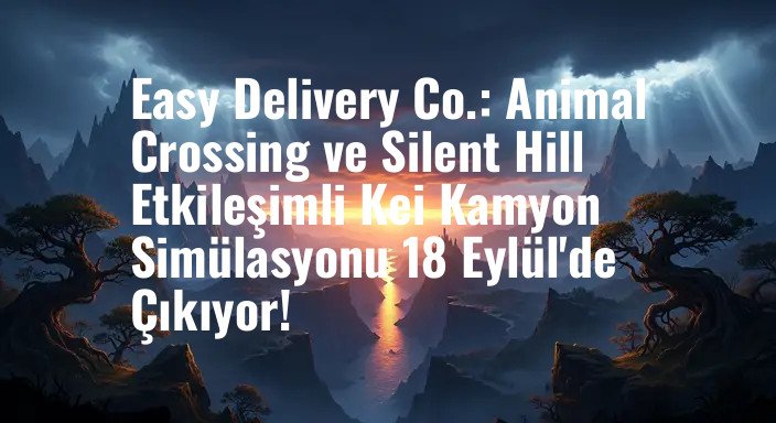 Easy Delivery Co.: Animal Crossing ve Silent Hill Etkileşimli Kei Kamyon Simülasyonu 18 Eylül'de Çıkıyor!