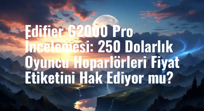 Edifier G2000 Pro İncelemesi: 250 Dolarlık Oyuncu Hoparlörleri Fiyat Etiketini Hak Ediyor mu?
