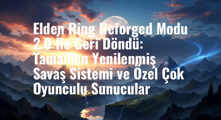 Elden Ring Reforged Modu 2.0 İle Geri Döndü: Tamamen Yenilenmiş Savaş Sistemi ve Özel Çok Oyunculu Sunucular