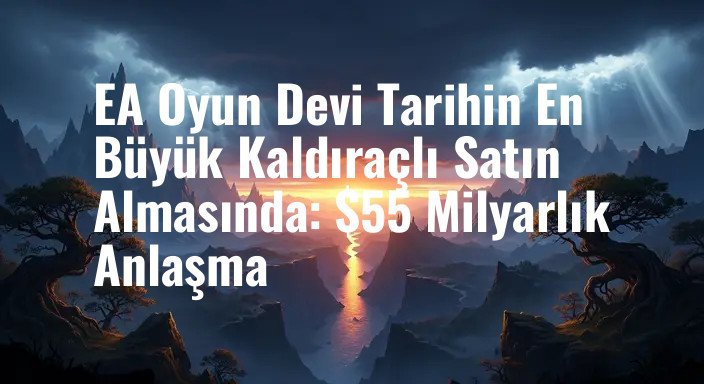 EA Oyun Devi Tarihin En Büyük Kaldıraçlı Satın Almasında: $55 Milyarlık Anlaşma