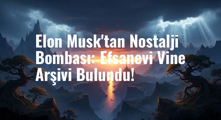 Elon Musk'tan Nostalji Bombası: Efsanevi Vine Arşivi Bulundu!