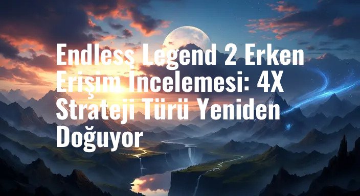 Endless Legend 2 Erken Erişim İncelemesi: 4X Strateji Türü Yeniden Doğuyor