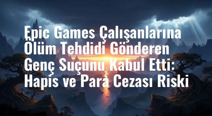 Epic Games Çalışanlarına Ölüm Tehdidi Gönderen Genç Suçunu Kabul Etti: Hapis ve Para Cezası Riski