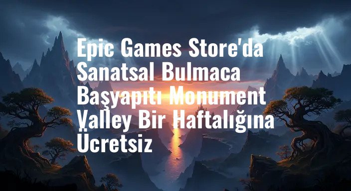 Epic Games Store'da Sanatsal Bulmaca Başyapıtı Monument Valley Bir Haftalığına Ücretsiz