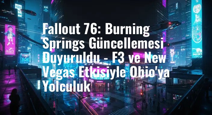 Fallout 76: Burning Springs Güncellemesi Duyuruldu - F3 ve New Vegas Etkisiyle Ohio'ya Yolculuk