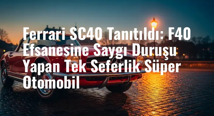 Ferrari SC40 Tanıtıldı: F40 Efsanesine Saygı Duruşu Yapan Tek Seferlik Süper Otomobil