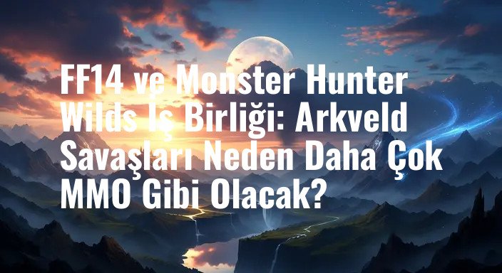 FF14 ve Monster Hunter Wilds İş Birliği: Arkveld Savaşları Neden Daha Çok MMO Gibi Olacak?